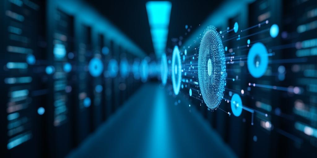 Abstract digital representation of legal security and AI data intelligence